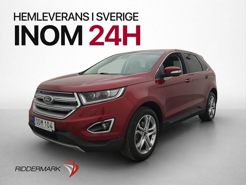 Bild 1 av Ford Edge 2.0 Bi-Turbo AWD 210hk Titanium Pano Värmare Drag