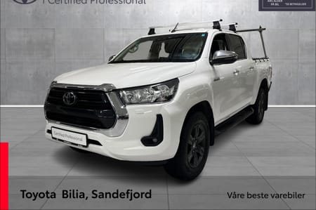 Toyota Hilux Dobbelcab 2.4 D-Cab SR Aut Pick Up, Rentekamp 6.25% med 35%EK