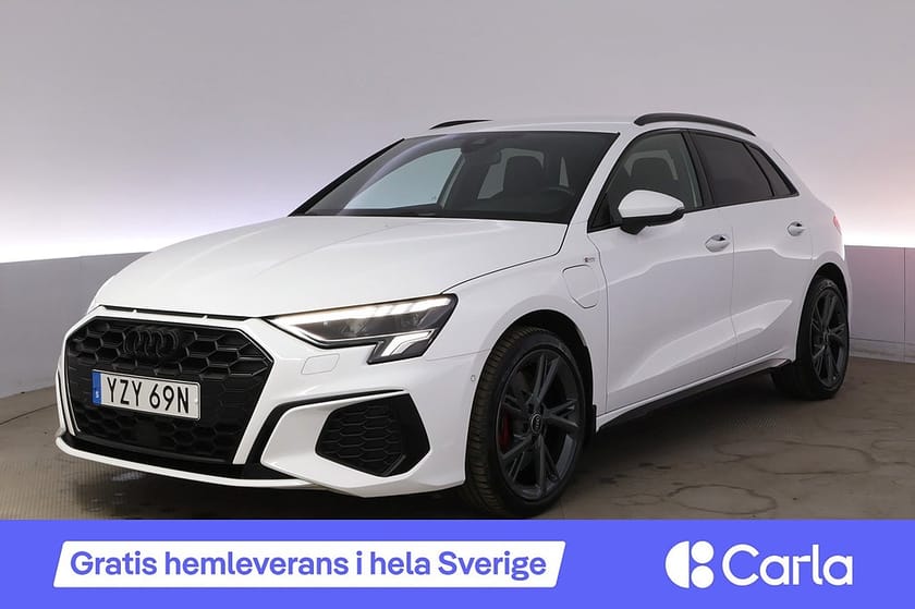 Bild 1 av Audi A3 Sportback 45 TFSI e SB PHEV Full S-Line B&O Kamera LED V-däck