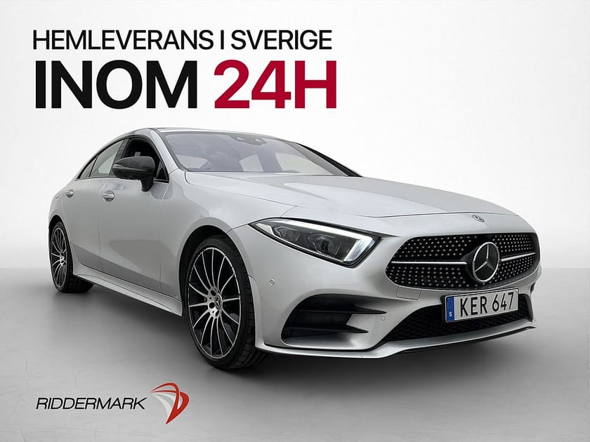 Bild 3 av Mercedes-Benz CLS 450 4MATIC 4M AMG Wide 360° Burmester Drag Skinn