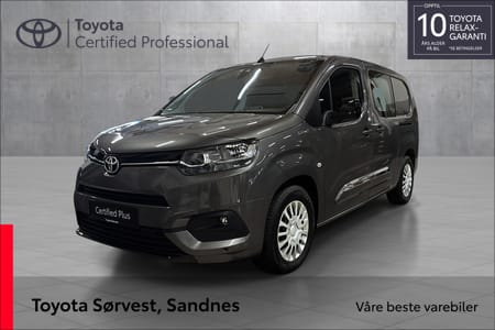 Toyota ProAce City Electric Lang L2 Elektrisk 50kWt Comfort sidehengslet