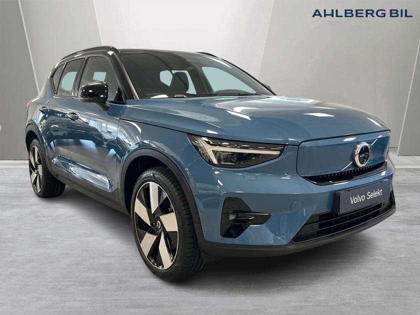 Bild 1 av Volvo XC40 Recharge Twin motor Ultimate⚪️ Dragkrok Halvautomatisk, Pixeltech, Parkeringskamera 360, Google Maps, Apple Carplay