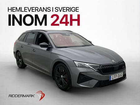 Škoda Octavia Kombi RS Skoda 265hk Värmare Canton Cockpit Dragkrok MOMS