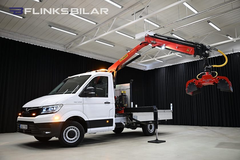 Bild 3 av MAN TGE Chassi 3.5t 163HK Flak|Kranbil|Palfinger|3.5ton-drag|Lågmil|Leasbar