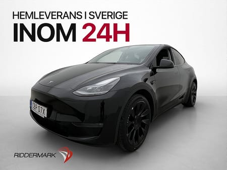 Tesla Model Y Long Range AWD Dragkrok AP Pano Svensksåld