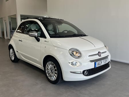 Fiat 500 Hybrid 1.0 Lounge Taklucka MHEV 70hk -2022