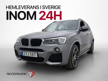 BMW X3 xDrive20d M Sport Dragkrok Skinn Sensorer Bluetooth