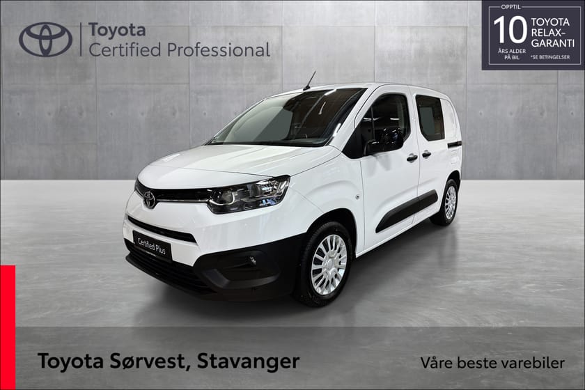 Bilde 1 av Toyota ProAce City Kort L1 1.5 Diesel 100 Manuell 6 gir Comf.Fleet Colour