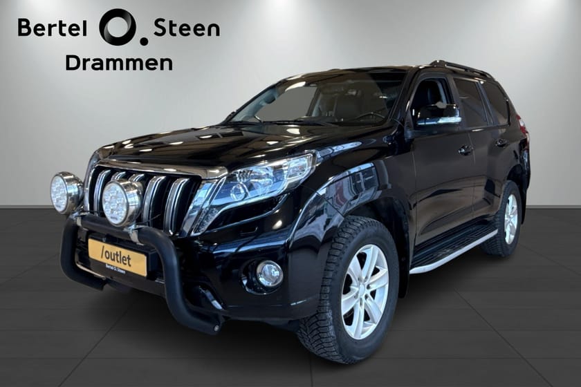 Bilde 1 av Toyota Land Cruiser 2,8 177HK / Skinn /Krok / Klima / Bøyle med lys /