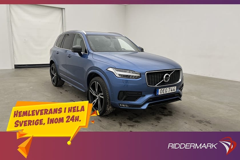 Bild 1 av Volvo XC90 D5 AWD Polestar R-Design 7sits Pano B&W Luft 240h