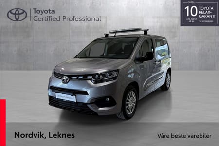 Toyota ProAce City Electric 50 kWt Comfort Kort (L1) / 2 skyvedører