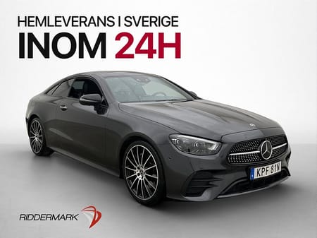 Mercedes-Benz E 200 Coupé AMG Pano Burmester Nav 360° Värmare