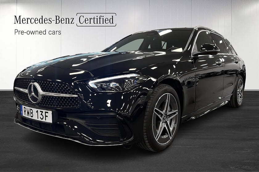 Bild 1 av Mercedes-Benz C 300 T e AMG Drag Distronic Minnestolar Keyless Rattvärme