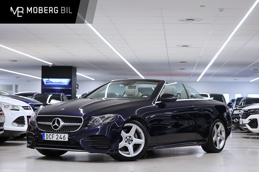 Bild 1 av Mercedes-Benz E 300 Cabriolet 245hk AMG Navi Cockpit B-kamera
