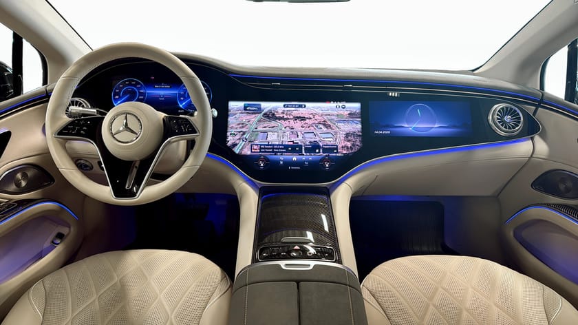 Bild 4 av Mercedes-Benz EQS 580 4MATIC Luftf Pano Hyperscreen *Obs se spec