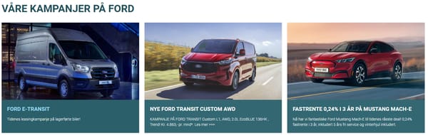 Våre kampanjer på Ford