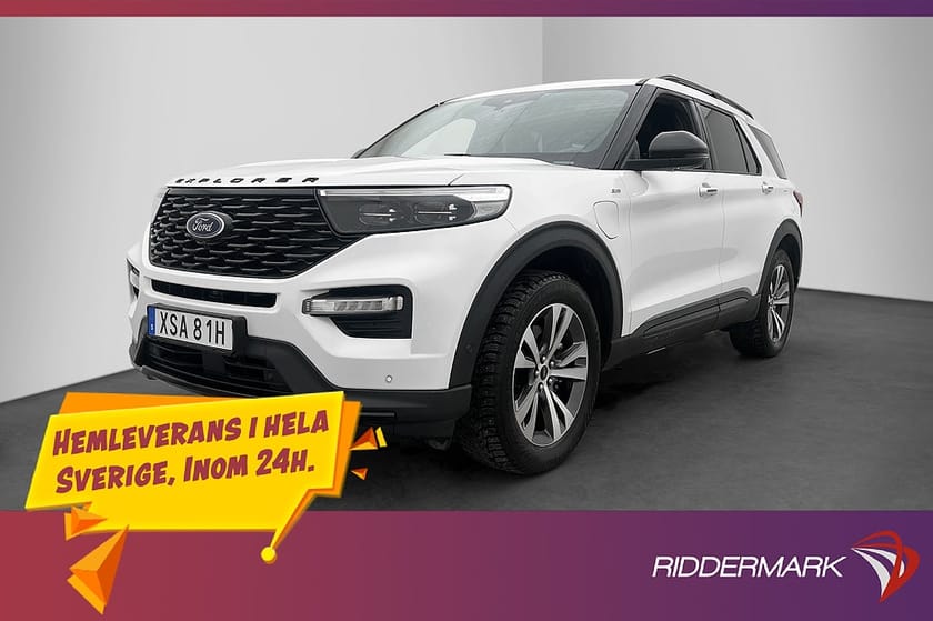 Bild 1 av Ford Explorer Plug-In Hybrid 4WD 7-Sits Drag Pano 360° MOMS