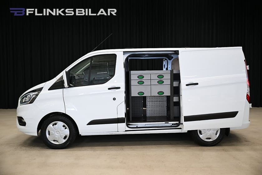 Bild 2 av Ford Transit Custom 300 130HK Automat|Dubbeldörr|Inredd|Nykamrem|Leasbar