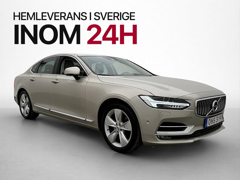 Bild 1 av Volvo S90 T6 AWD Inscription VOC Värmare 360° B&W HUD 4-Zon
