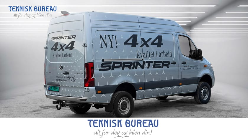 Bilde 5 av Mercedes-Benz Sprinter 319 CDI 4x4 Panel Van 190 HK. 3 seter, led , Navigasjon, cruise, ryggekamera