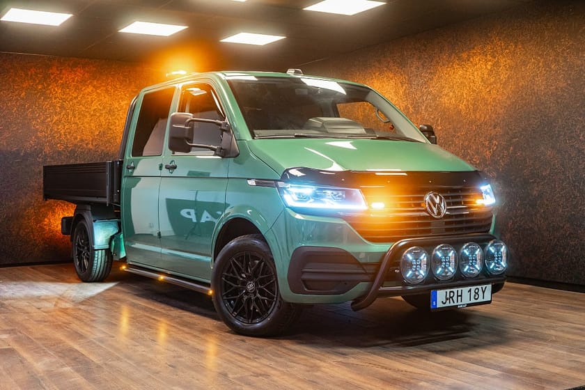 Bild 2 av Volkswagen Transporter Chassi Dubbelhytt 2.0 TDI 4M | MOMS | Tippflak | Värm | 4355kr/mån