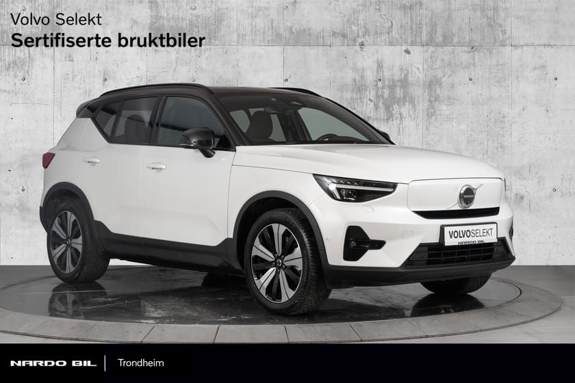 Bilde 1 av Volvo XC40 Recharge Twin motor Ultimate. 408 hk. Krok/Pixel lys/Varmepumpe/360/Soltak