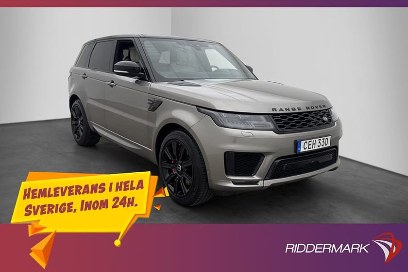 Bild 1 av Land Rover Range Rover Sport P400e AWD HSE Pano HuD 360 Drag