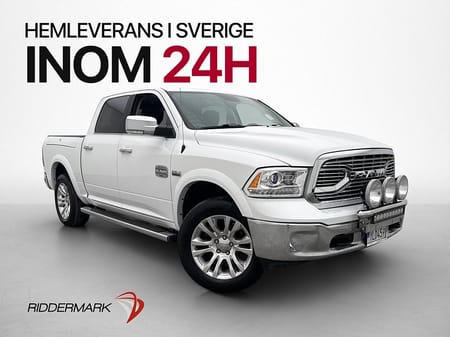 RAM 1500 Crew Cab Dodge LongHorn V8 4x4 Luft Drag Rambox Skinn Alpine MOMS