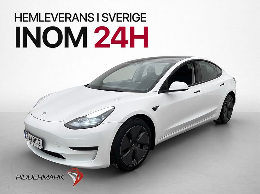 Bild 1 av Tesla Model 3 Standard Range Autopilot Pano Rattvärme MOMS