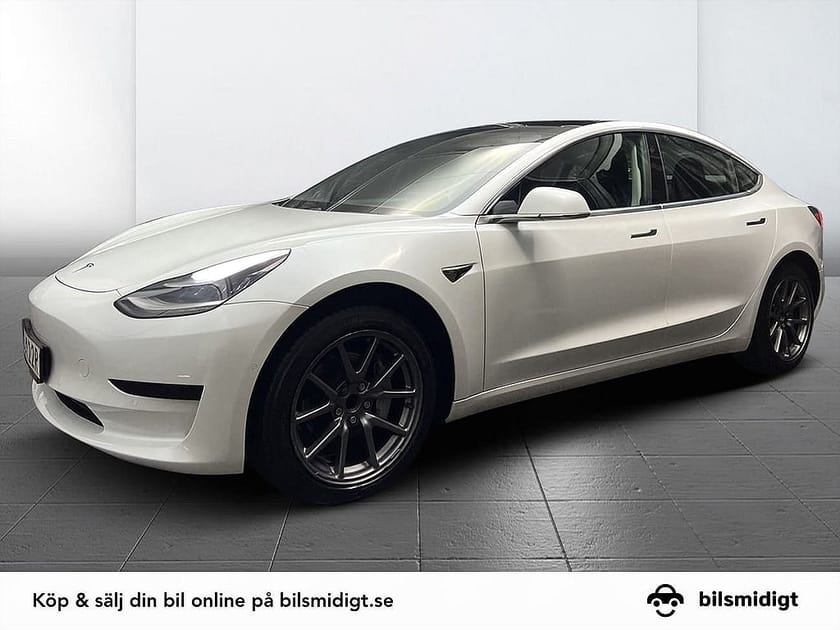 Bild 1 av Tesla Model 3 Standard Range Plus SR+ CCS Pano Nav Kamera Läder Premiumljud MOMS 258hk