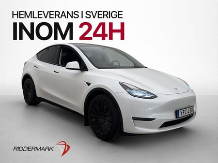 Tesla Model Y Long Range AWD Dragkrok Svensksåld