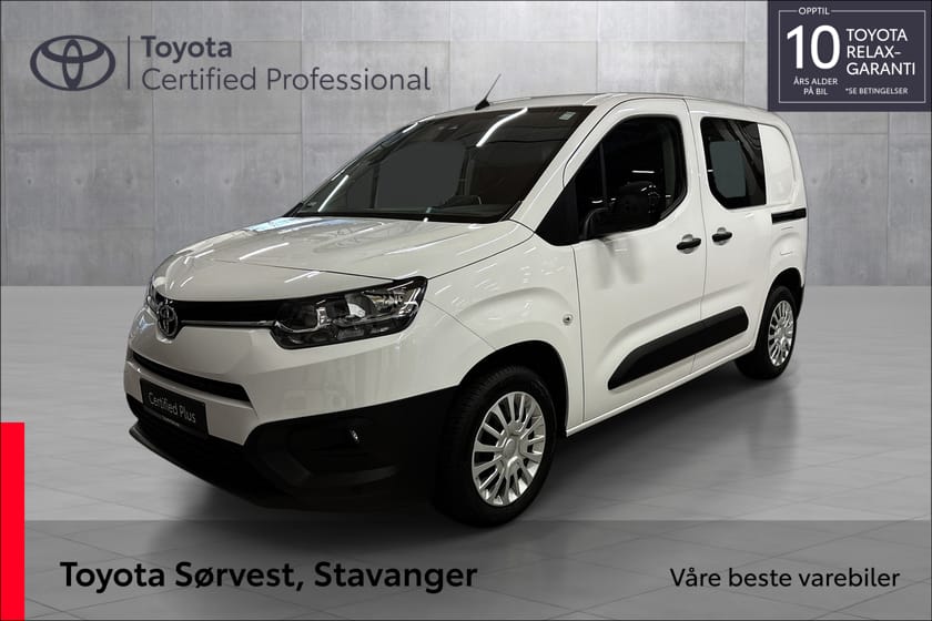 Bilde 1 av Toyota ProAce City Kort L1 1.5 Diesel 100 Manuell 6 gir Comf.Fleet Colour