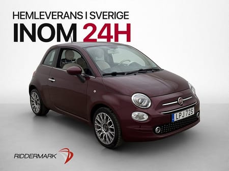Fiat 500 1.2 8V 69hk Lounge Pano P-Sensorer Halvskinn BT