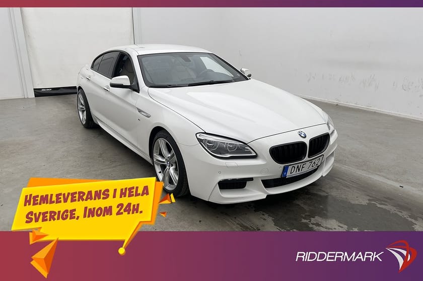 Bild 1 av BMW 640i Coupé 640 320hk M Sport HiFi Navi Kamera Elstolar