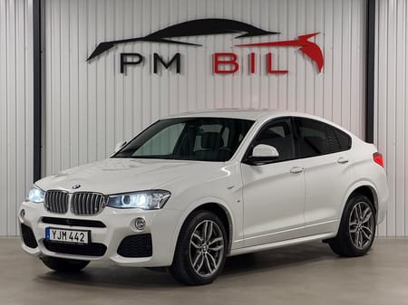 BMW X4 xDrive35d M-Sport Drag Värmare HUD Skinn H&K 360 Navi