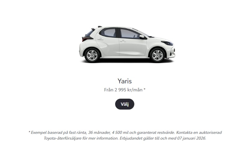 Bild 2 av Toyota Yaris 1.5 Style Privatleasingkampanj
