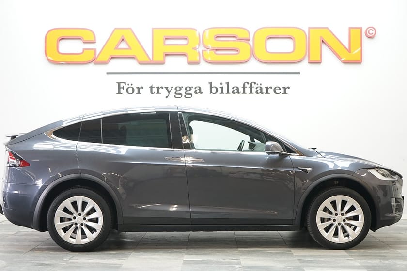 Bild 3 av Tesla Model X 90D AWD 6-sits Leasebar Pano Summon Luftfjädring