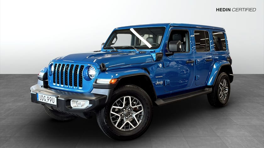 Bild 1 av Jeep Wrangler Unlimited 4xe SAHARA PHEV 380HK / KAMERA / ALPINE /