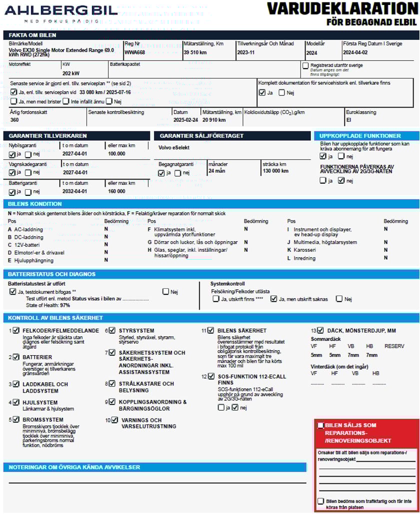 Bild 4 av Volvo EX30 Single Motor Extended Range Plus 🟡, Värmepump, Parkeringskamera bak, Harman/Kardon, Baklucka Elmanövrerad, Navigation
