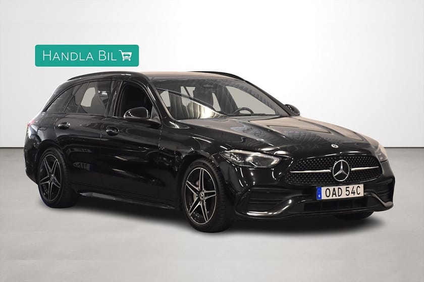 Bild 1 av Mercedes-Benz C 220 T d AMG-Line D-värm Burmester Skinn Rattv Dragkrok 200hk