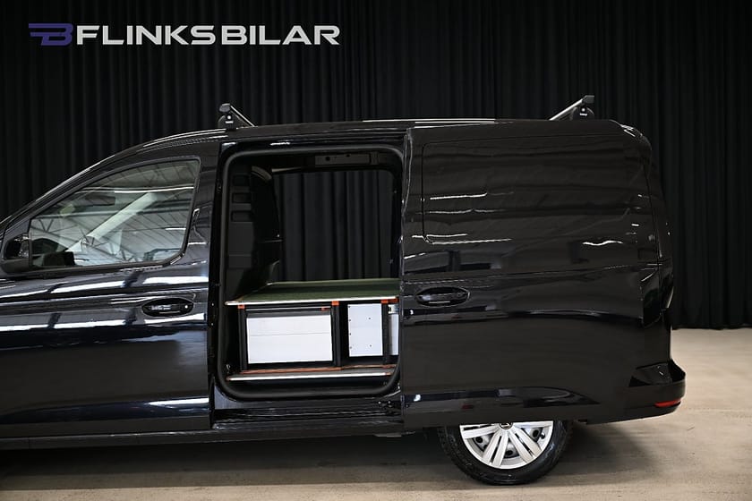 Bild 5 av Volkswagen Caddy Cargo Maxi 4Motion 122HK Nedlackad|LED|Dubbeldörr|Dubbelgolv|SeUtr
