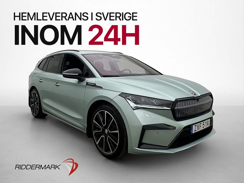 Bild 1 av Škoda Enyaq iV 80x Skoda Founders Edition Crystal Värmare 360° Pano