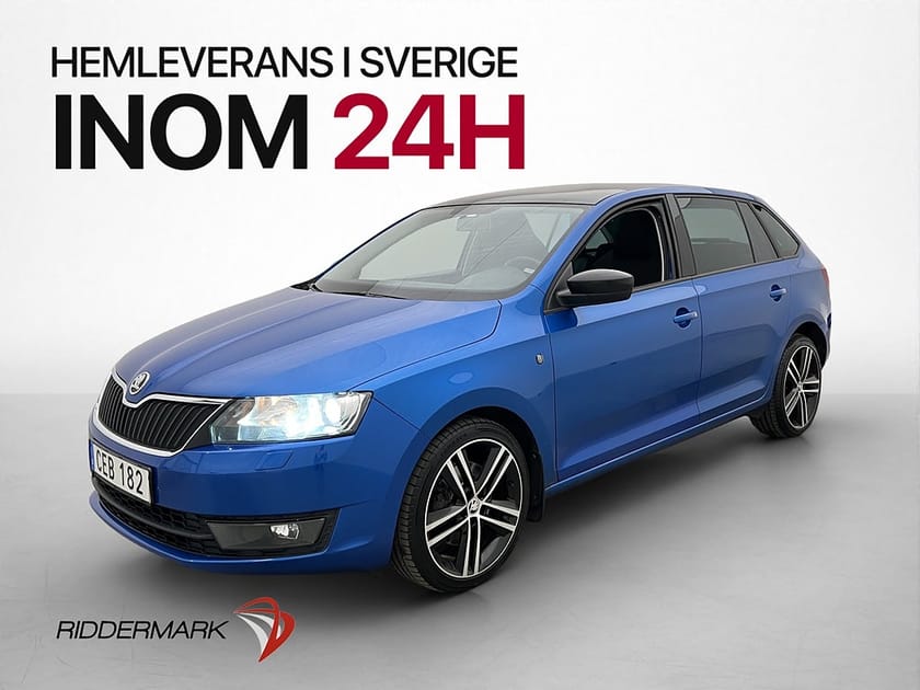 Bild 1 av Škoda Rapid Spaceback Skoda TSI 122hk Style Plus Pano P-Sensorer Farthållare