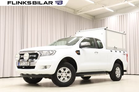 Ford Ranger SuperCab 2.2 TDCi 160HK Automat|Kåpa|Inredd|Drag|Värmare