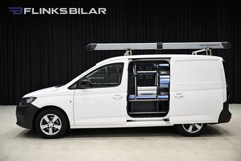 Bild 5 av Volkswagen Caddy Cargo Maxi DSG 122HK Servicebil|Inredd|Dubbelgolv|Dubbeldörr|Moms