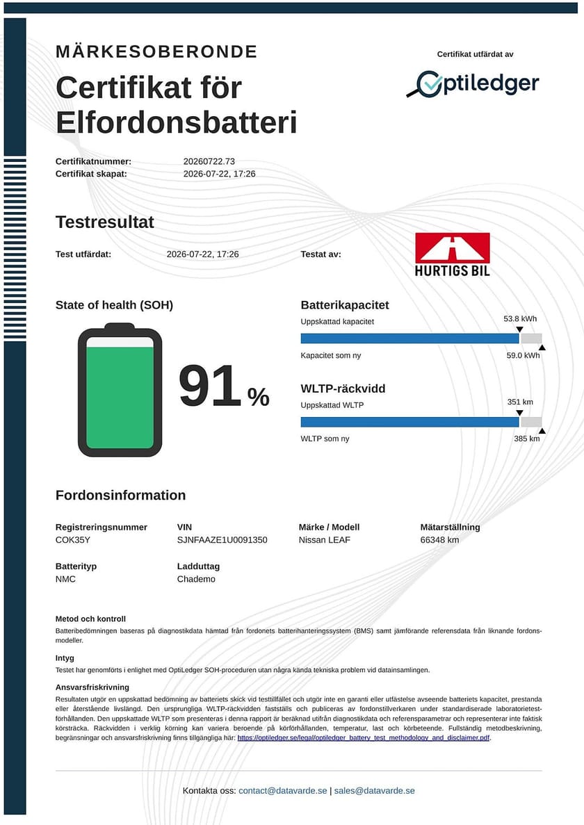 Bild 1 av Nissan Leaf e+ 62 kwh