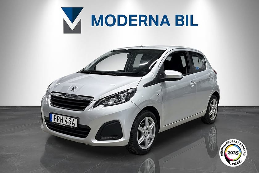 Bild 1 av Peugeot 108 5-dörrar 1.0 VTi Euro 6 Backkamera Bluetooth AC Sv-såld