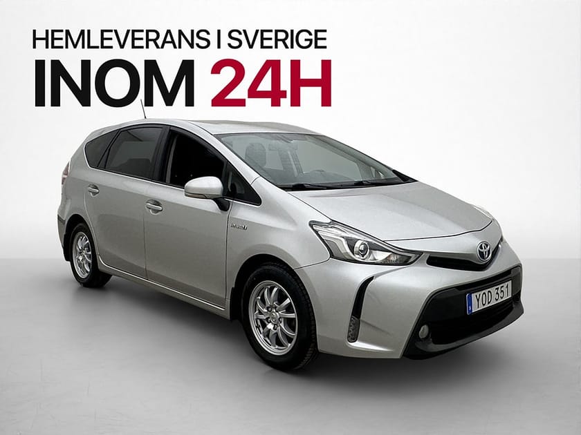 Bild 1 av Toyota Prius+ Hybrid 7-sits Kamera Skinn Keyless 2-brukare