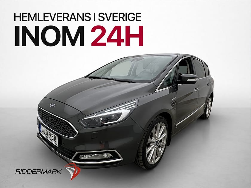 Bild 1 av Ford S-Max 2.0 TDI AWD Vignale 7-Sits Pano Kamera Skinn Drag