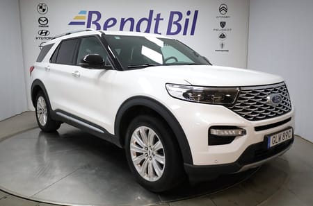 Ford Explorer Plug-In Hybrid PHEV 3.0 Platinum | Pano | Dragkrok